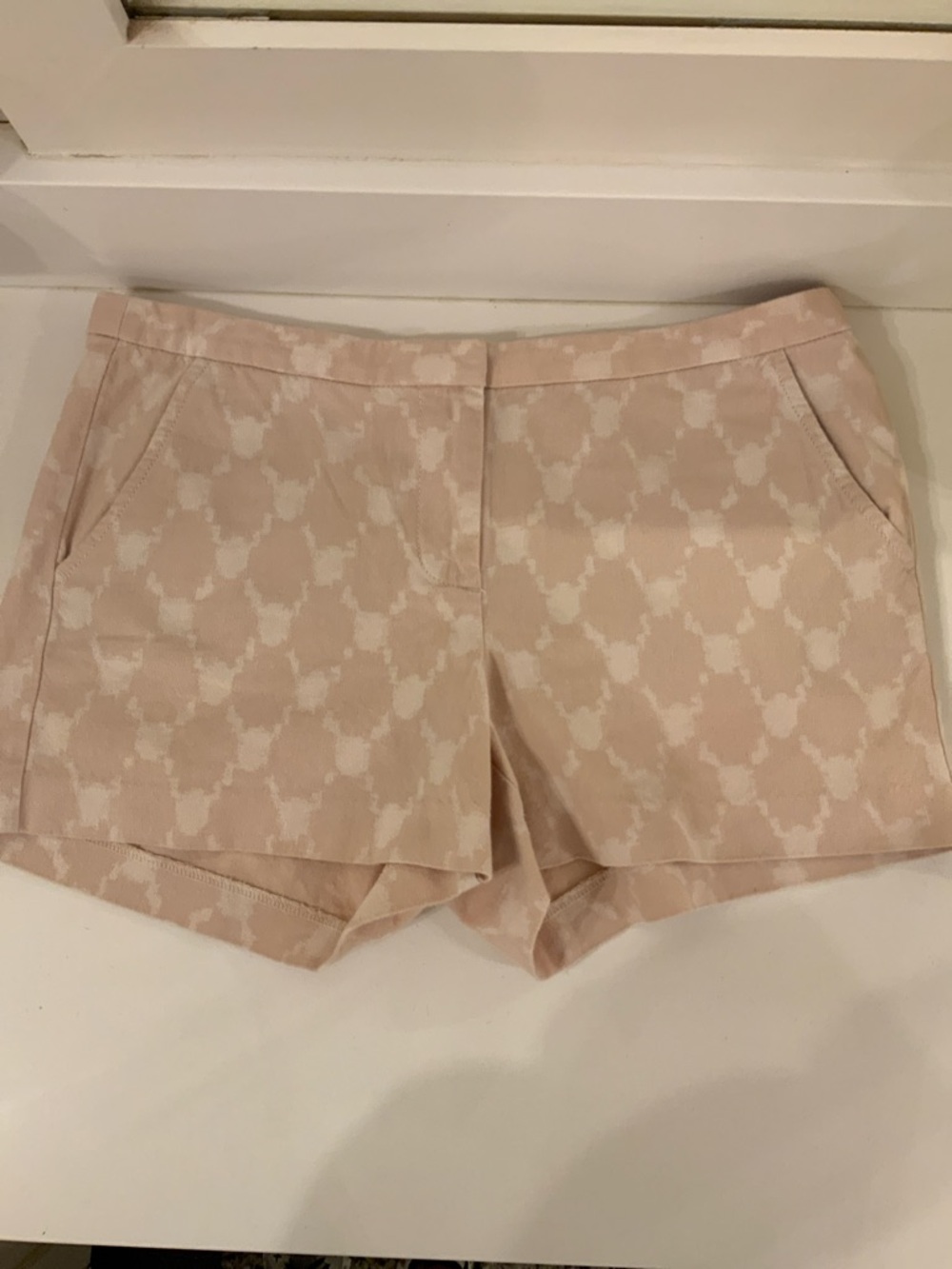 J. Crew Pink Cream Patterned Women’s Shorts